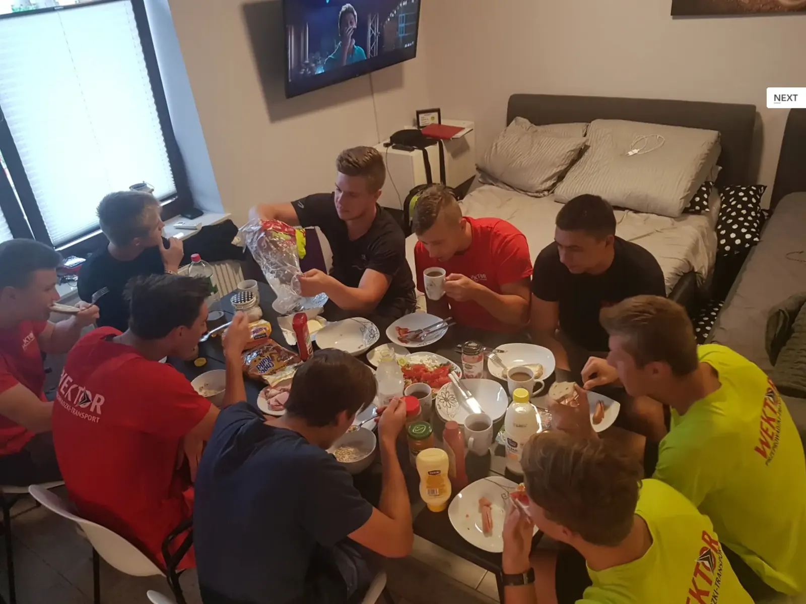 Ekipa Wektor podczas jednego ze zleceń wyjazdowych